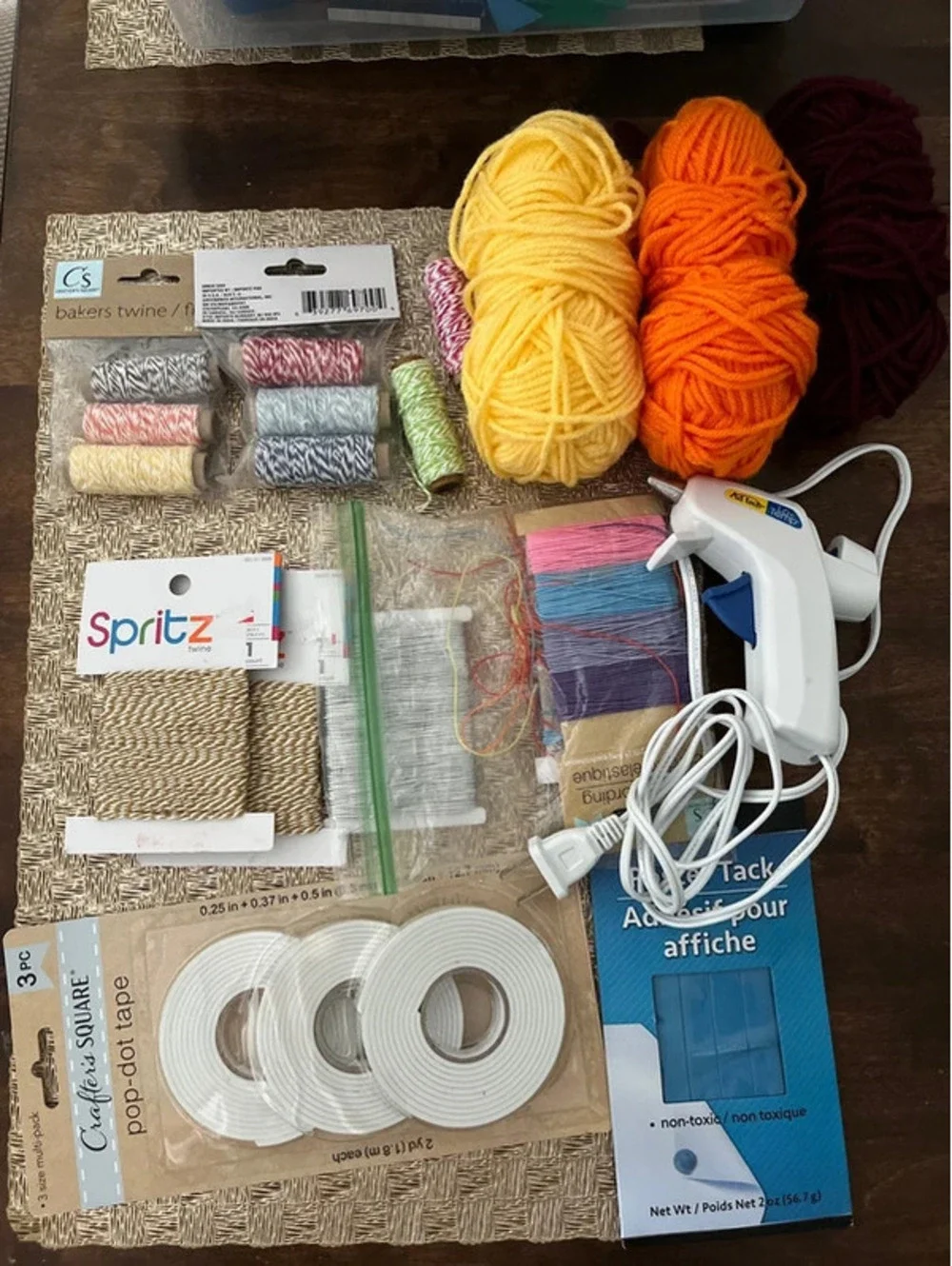 Craft bulk lot yarn twine adhesive tape